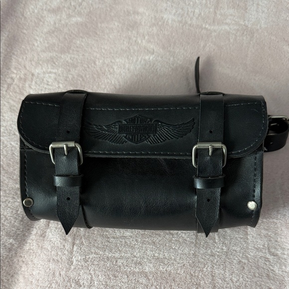 Harley-Davidson Other - Harley-Davidson Black Leather Belt Bag